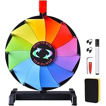WinSpin 10" Double Sided Prize Wheel Board 10 Slots Spinning Game
