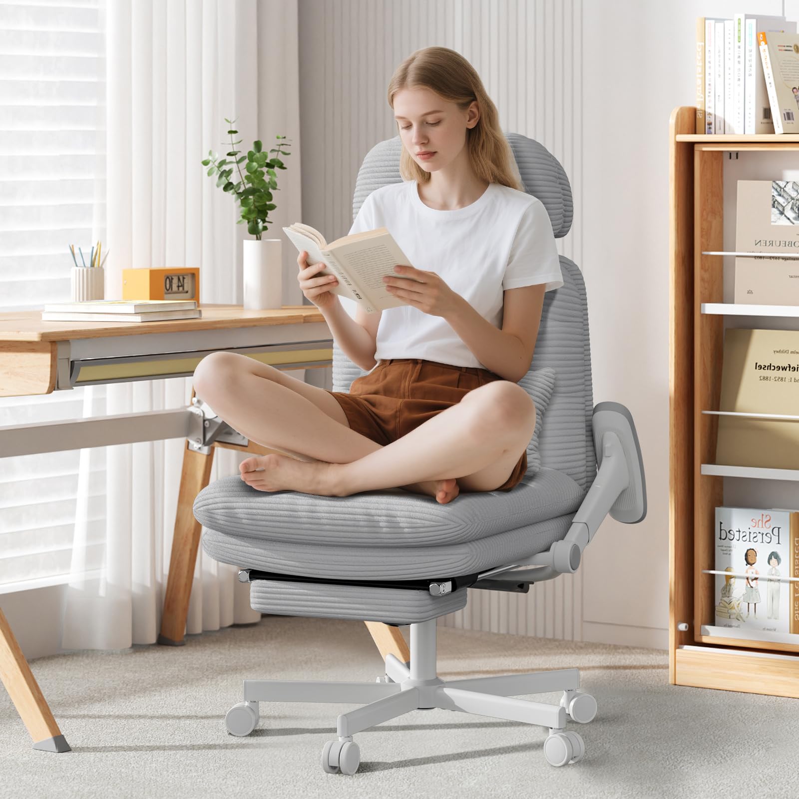 GXJ Criss Cross Legged Office Chair