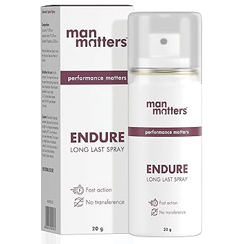 Man Matters Endure Long Last Spray for Men | Safe & Effective | Pack of 1 | 20 grams