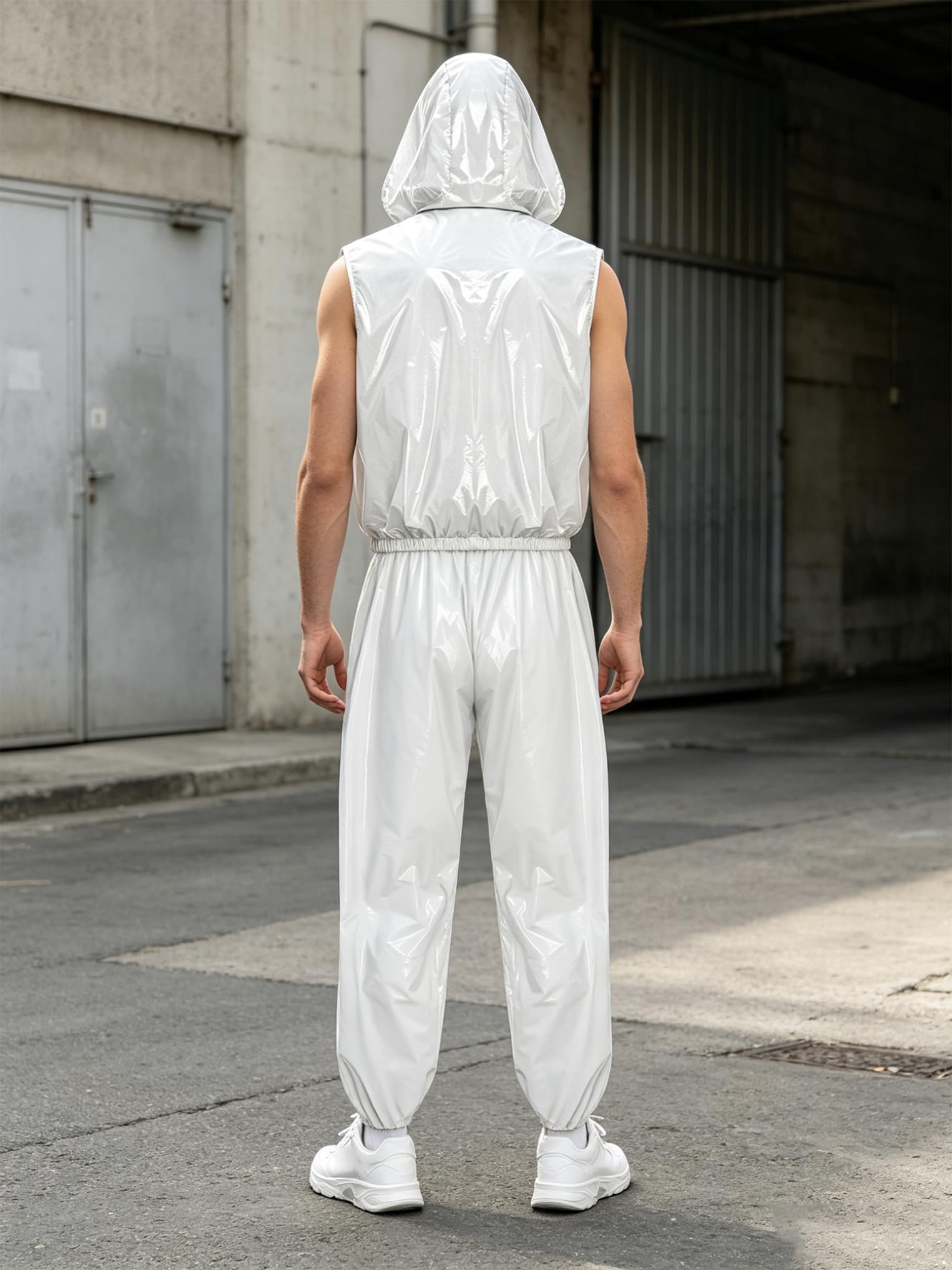 Kaerm Męski dres do joggingu, letni, częściowy strój, fitness, bluza z