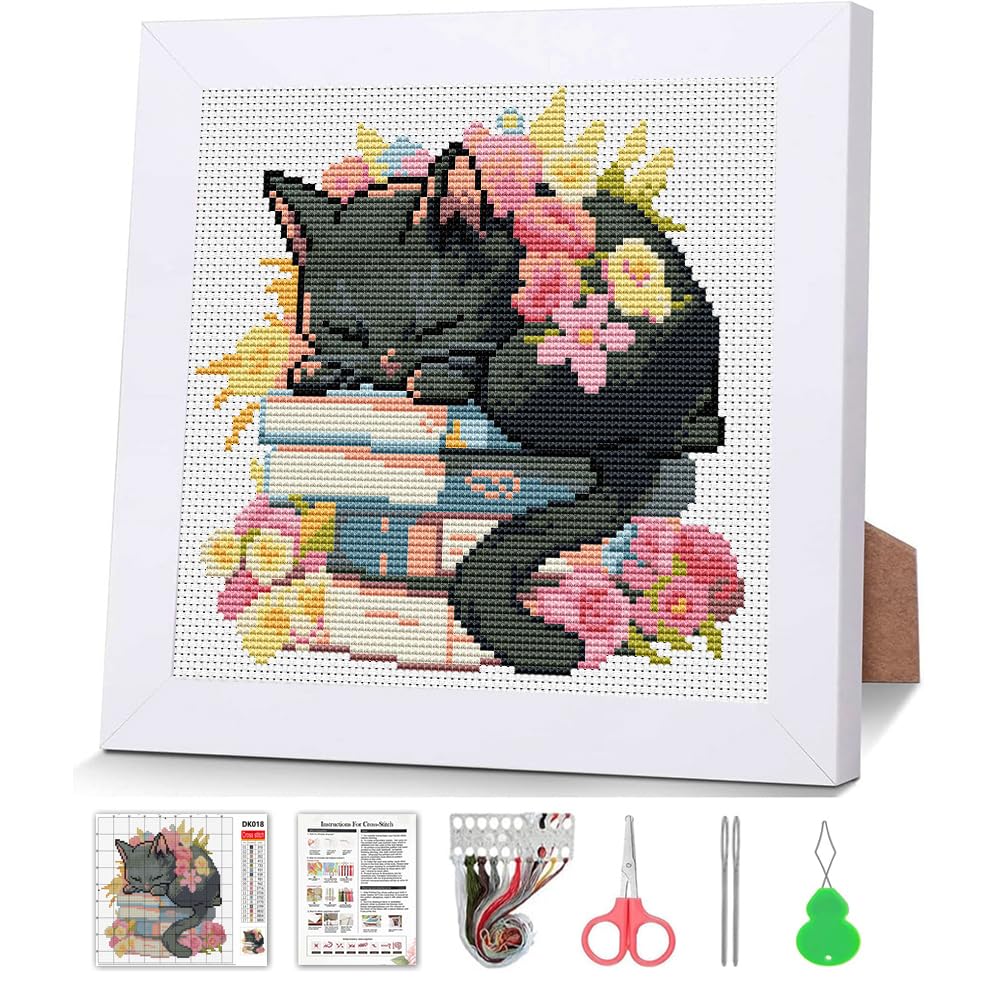 Beginner Cross Stitch Kits - Sloth Stamped Art -13 Beginner Cross Stitch Kits - Sloth Stamped Art -13