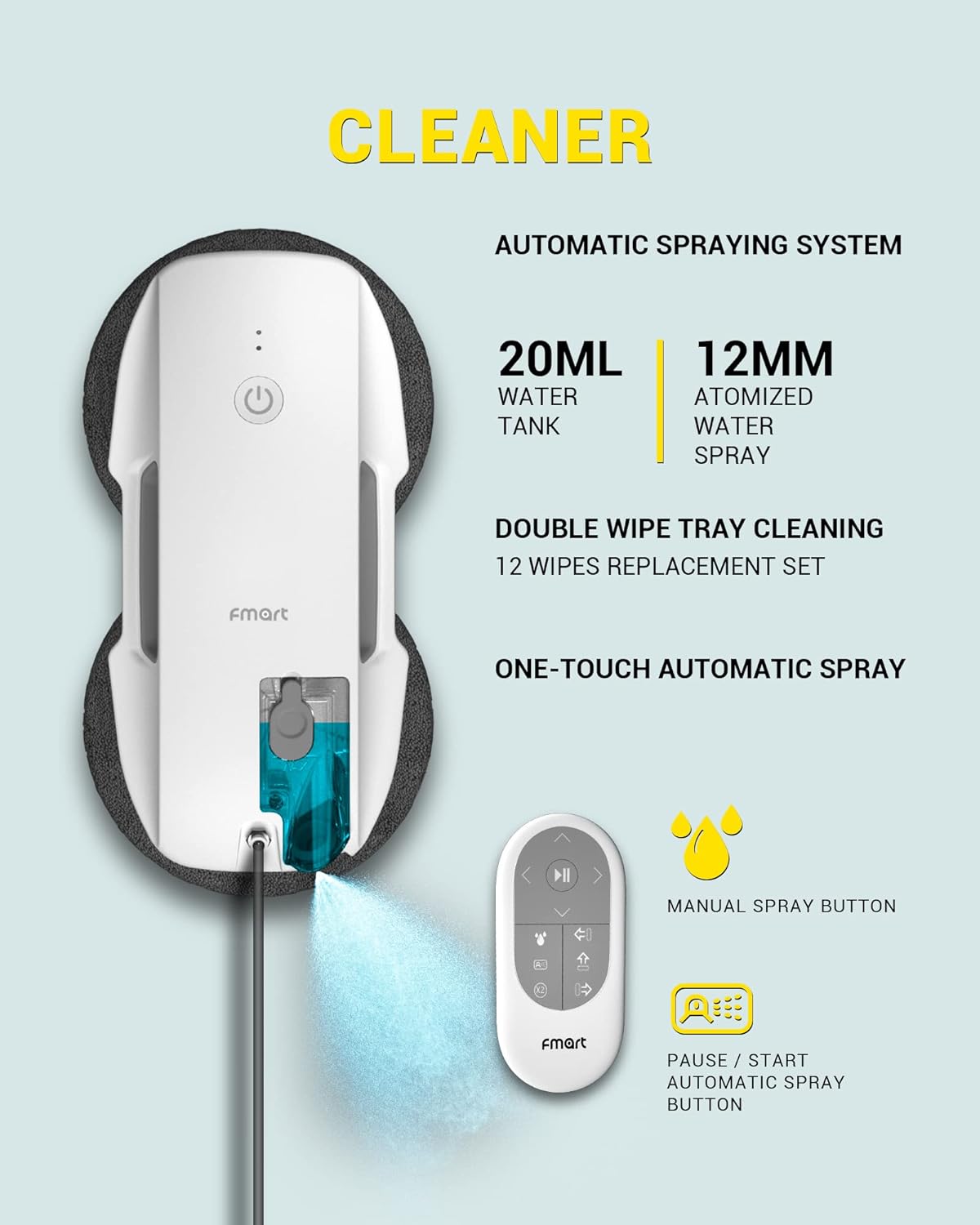 FMART T9pro cleaning system details