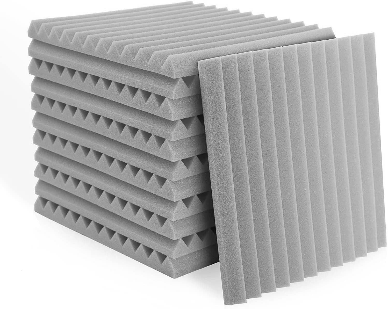 Sound Absorbing Acoustic Foam, Pack of 12 Acoustic Foam for Podcasts