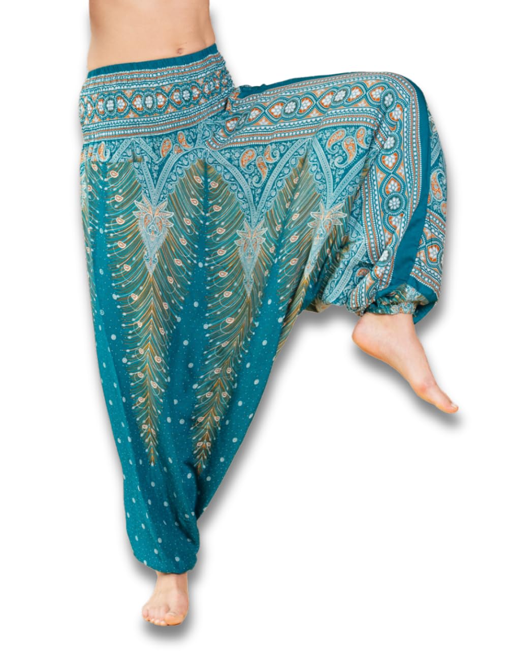 PANASIAM Aladin Pants, Peacock, L, V04 Blue