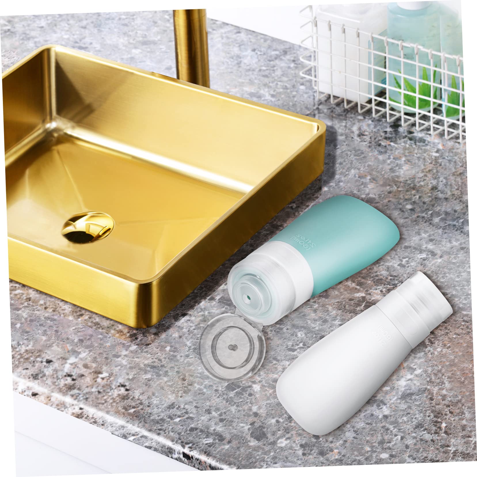 minkissy 12pezzi Flaconi Squeeze Riutilizzabili Da Viaggio Da Contenitori Per Shampoo Lozioni e Prodotti Per La Della Con Tappi Per Valigie e Zaini