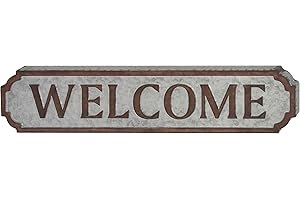 Metal Welcome Wall Sign for Front Porch