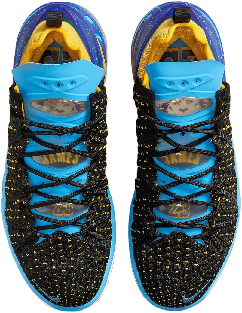 lebron 18 black university gold coast