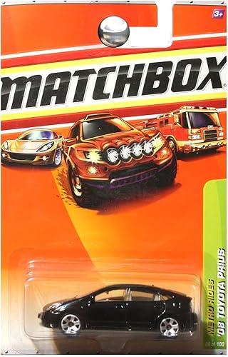 Matchbox 2010, Toyota Prius '08 (negro) 26/100, Metro Rides. Escala 1:64.