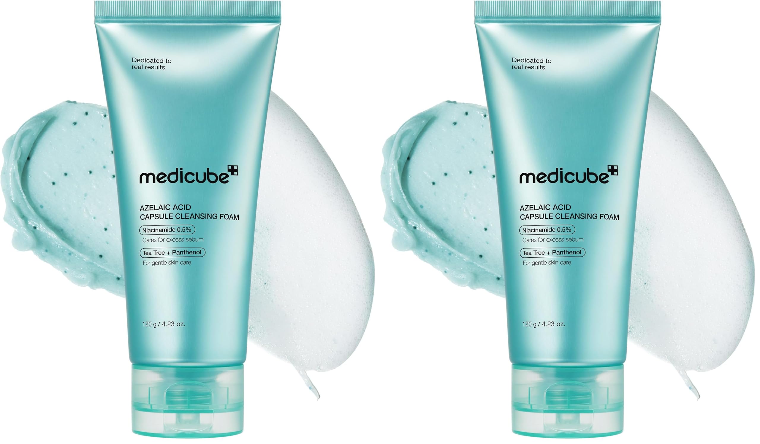 medicube Facial Cleanser Azelaic Acid Capsule Foam Cleanser (Pack of 2)