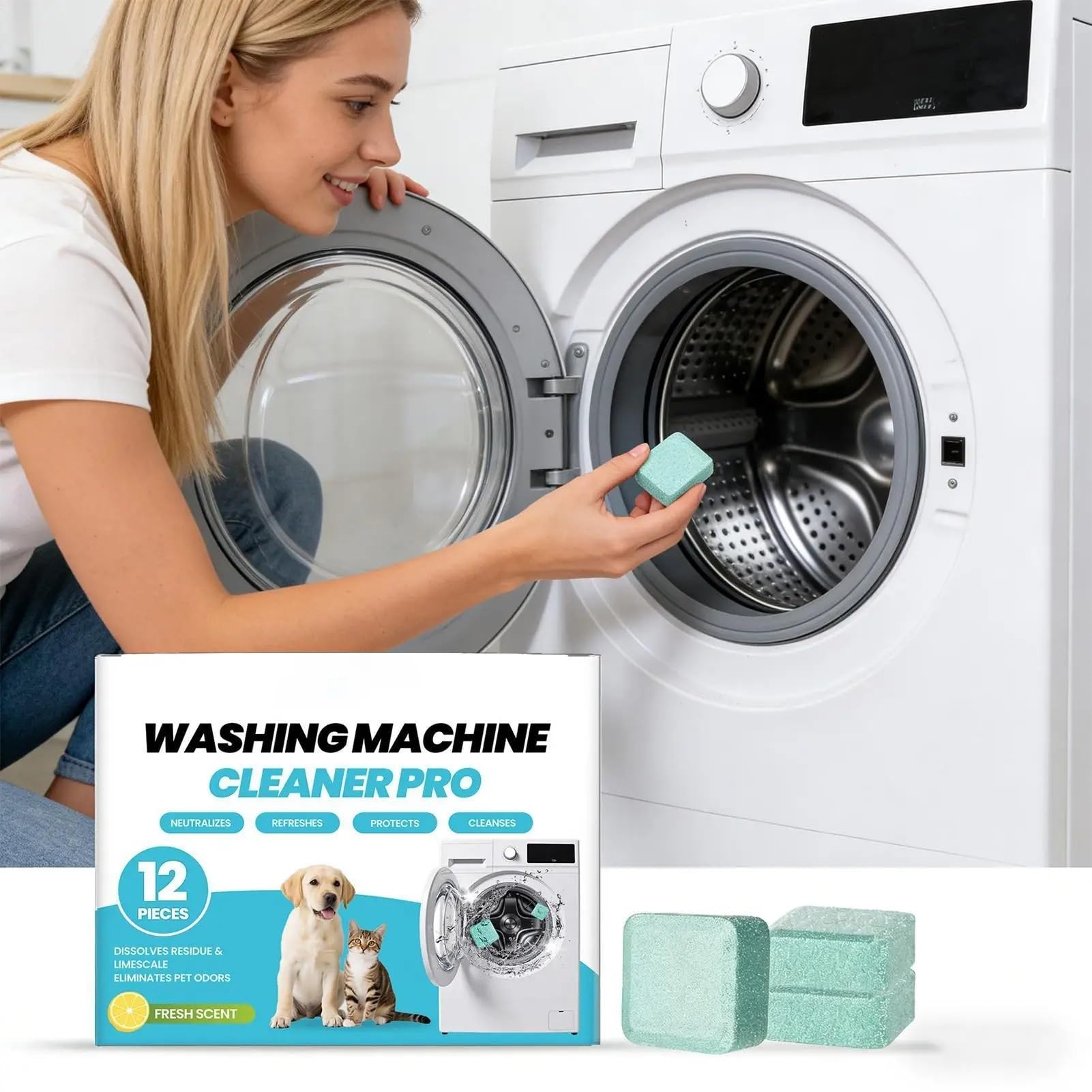 washing machine cleaner tablets Tierhaarwascher, Fleckenentferner, Waschmaschinenreiniger