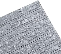 Vista 15 de Pegatinas de pared de ladrillo 3D, paneles de espuma autoadhesivos, impermeables, papel pintado de piedra sintética, sala de estar, TV, dormitorio