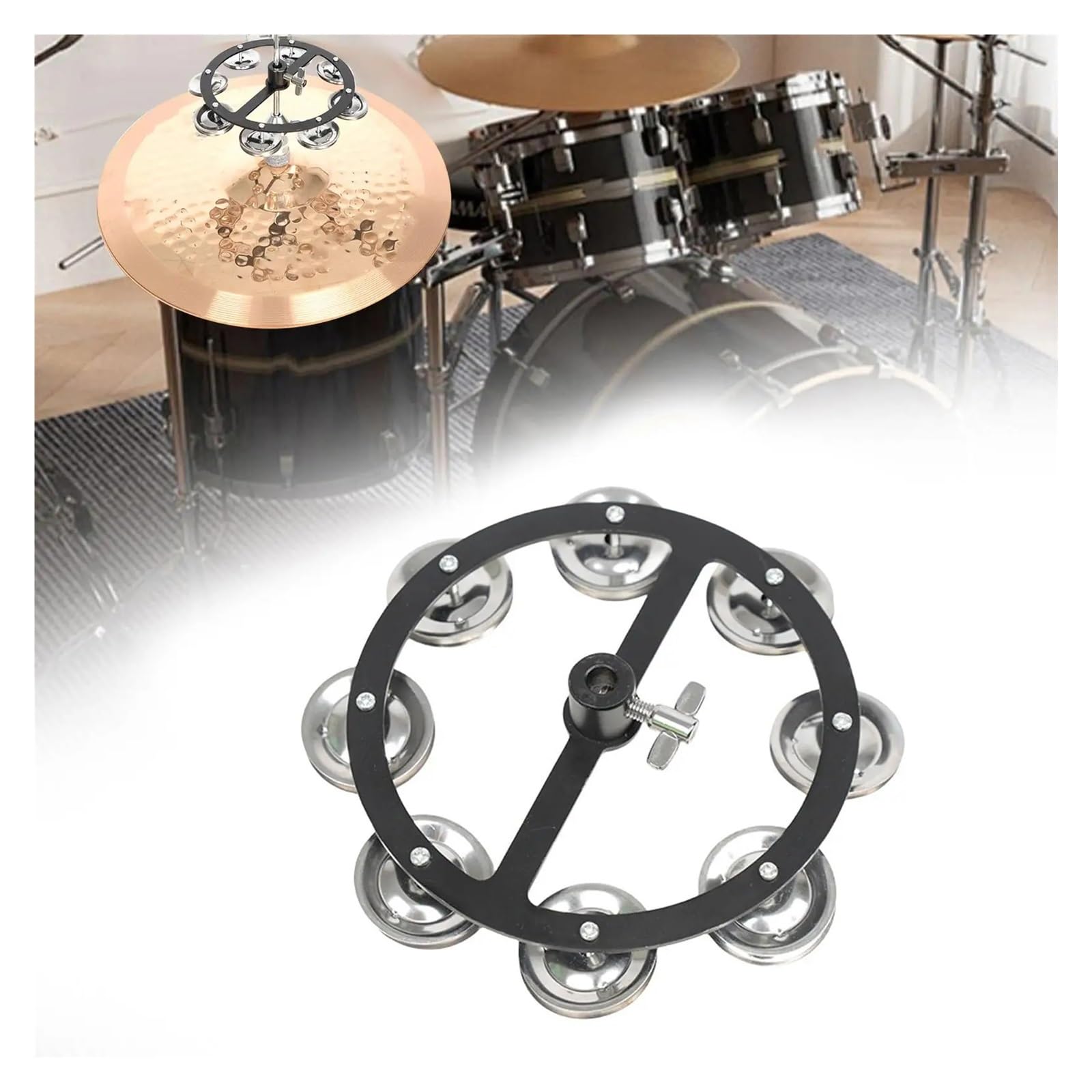 Hi Hat Tambourin Jingles Bell Drum Cymbale