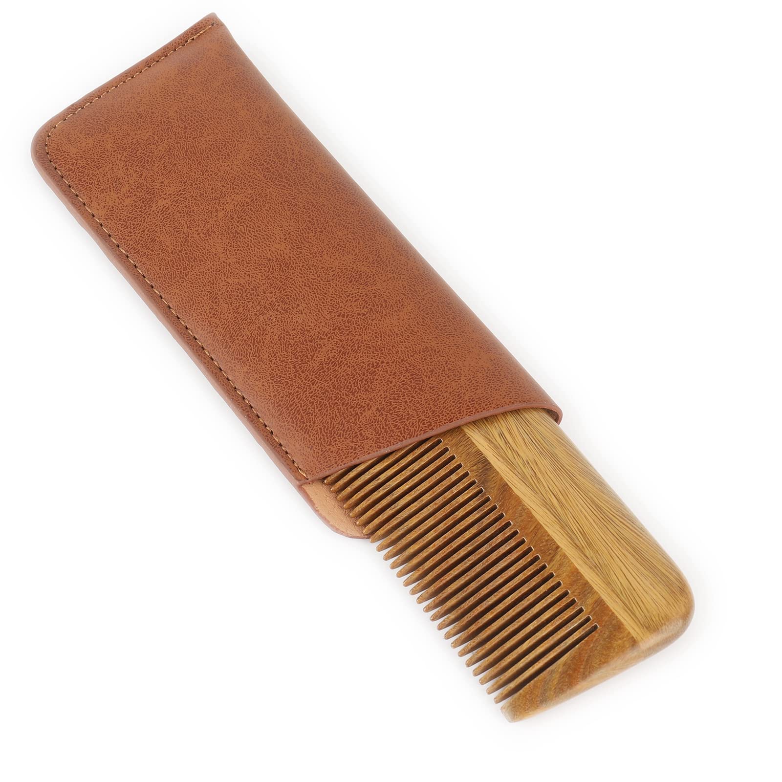 Onedor Handmade 100% Natural Green Sandalwood Hair Combs - Image 3