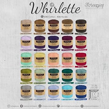 Scheepjes Whirlette Yarn, 100g, Color 859 Rose, Cotton/Acrylic Blend