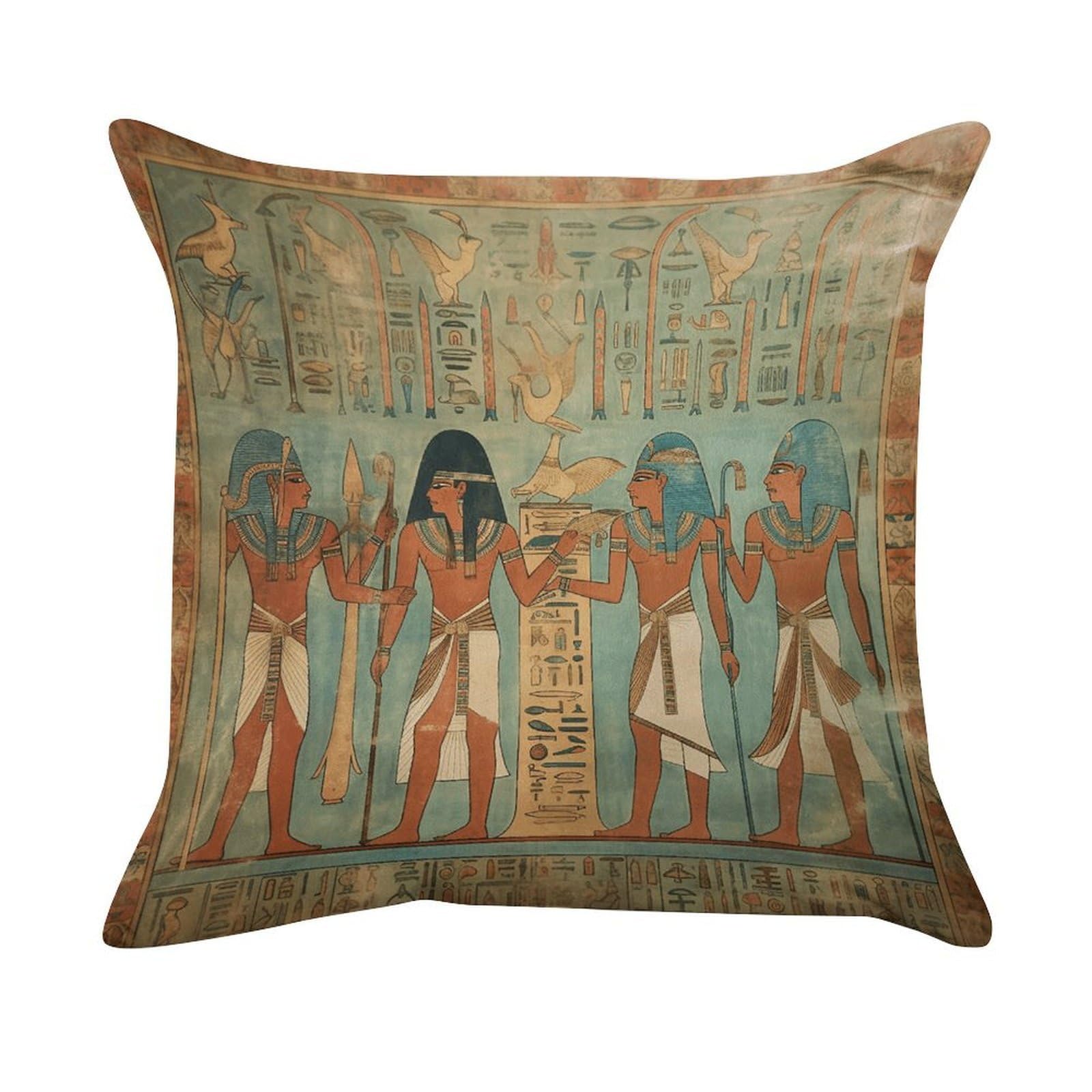 VstaDank Women in Ancient Egypt Pillow Covers Super Soft Pillow Cases Square Throw Pillowcase Decorative Luxury Cushion Cases Velvet Lumbar Pillow Shells with Zipper for All Seasons