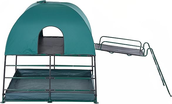 JumpKing 3-in-1 Adventure Climbing Structure with Pit Base Kids Black/Green
