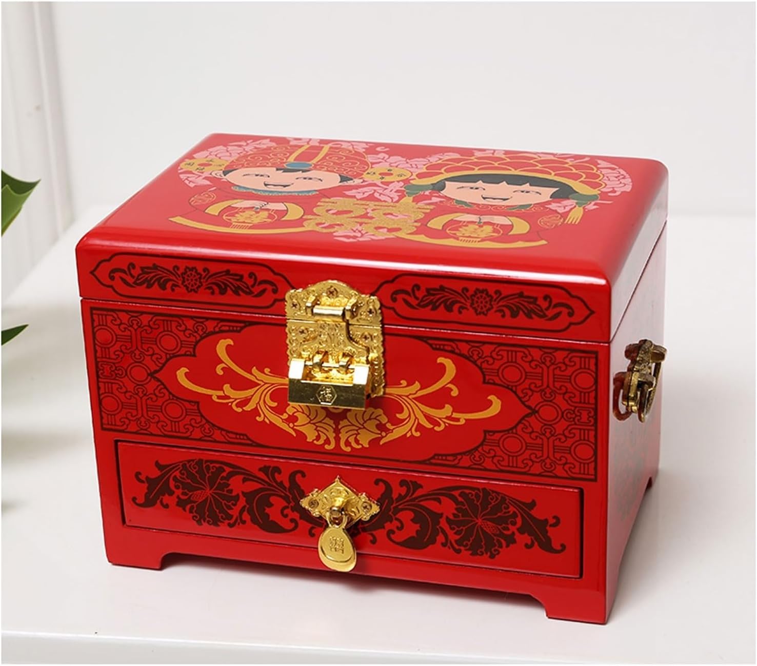 Jewelry Box Organizer Jewelry Box Jewelry Storage Box With Lock Vanity Box Exquisite Cosmetic Box Jewelry Organizer Small(E) (C S)