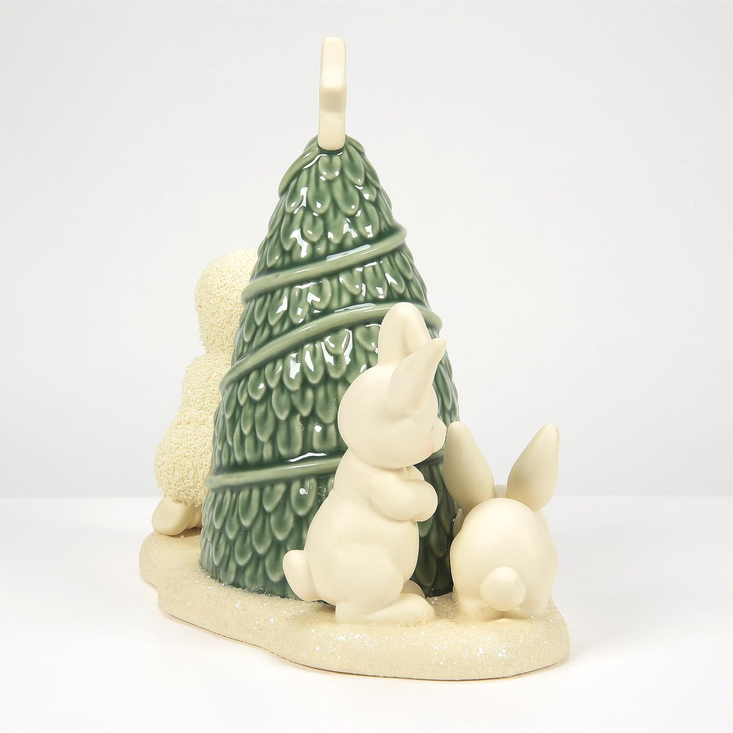 Department 56 Snowbabies Woodland Wonder Bunnie Playing Peek-A-Boo Figurine, 5.31 Inch, Multicolor