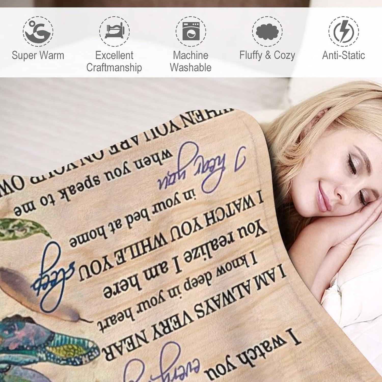 Dragonfly Blanket Memorial Sympathy Gifts for Girls Women Loved One I Never Left You Throw Blanket for Kids Adults Soft Warm Cozy Fleece Blanket for Couch Sofa ​Bed 50"x60"