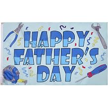 AZ FLAG - Happy Fathers Day Flag - 3x5 Ft - 100D Polyester Happy Father'S Day Banner with Two Metal Grommets - Fade Resistant - Vivid Colors - 3' x 5' Feet - 150x90 Cm