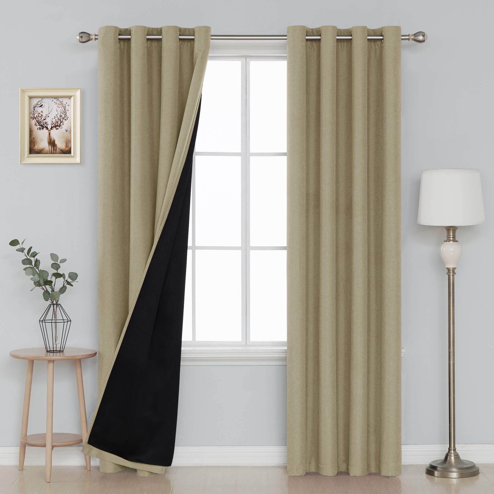 Black And Khaki Curtains Curtains & Drapes 2023