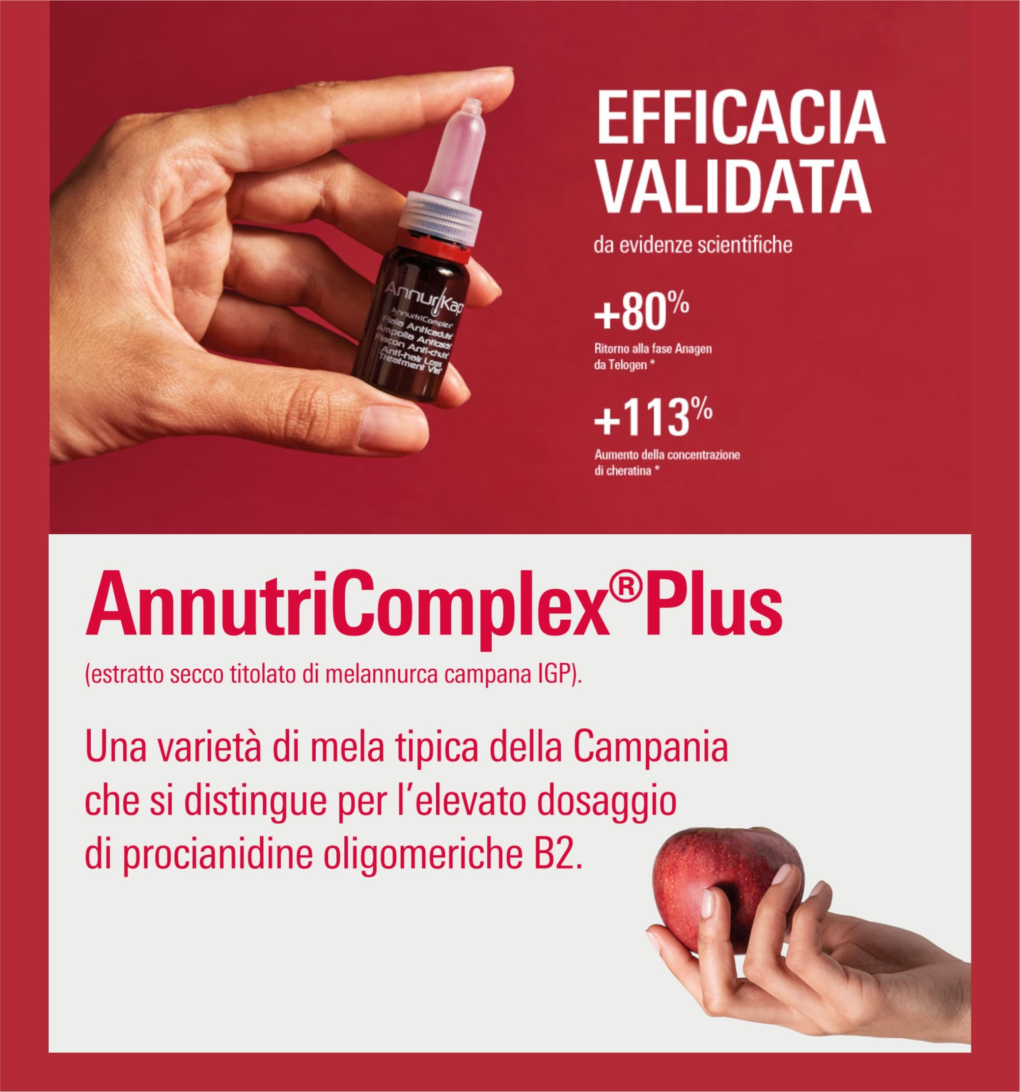 Annurkap Fiale Anticaduta - Confezione per 1 mese di trattamento: 10 fiale monodose da 8 ml (8 ml (Confezione da 2))