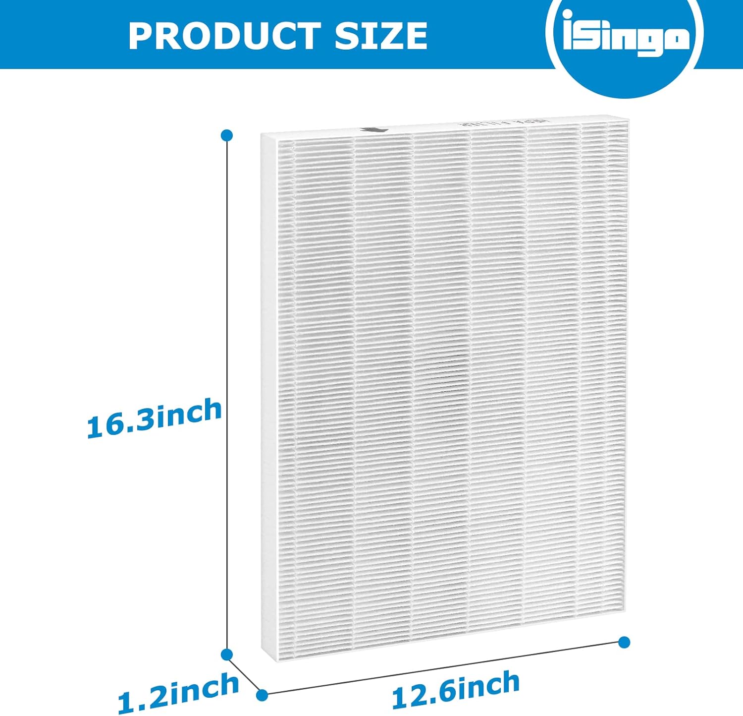 2 Pack 115115 HEPA Replacement Filter A Size 21, Compatible with Winix PlasmaWave Air Pur ifier C535 5300 5300-2 6300 6300-2 P300 AM90 C909 9800