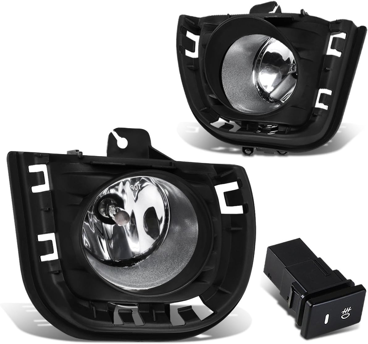 DNA MOTORING FL-ZTL-192-CH Fog Light Driver & Passenger Side Enhance visibility [Compatible with 14-16 Scion tC]