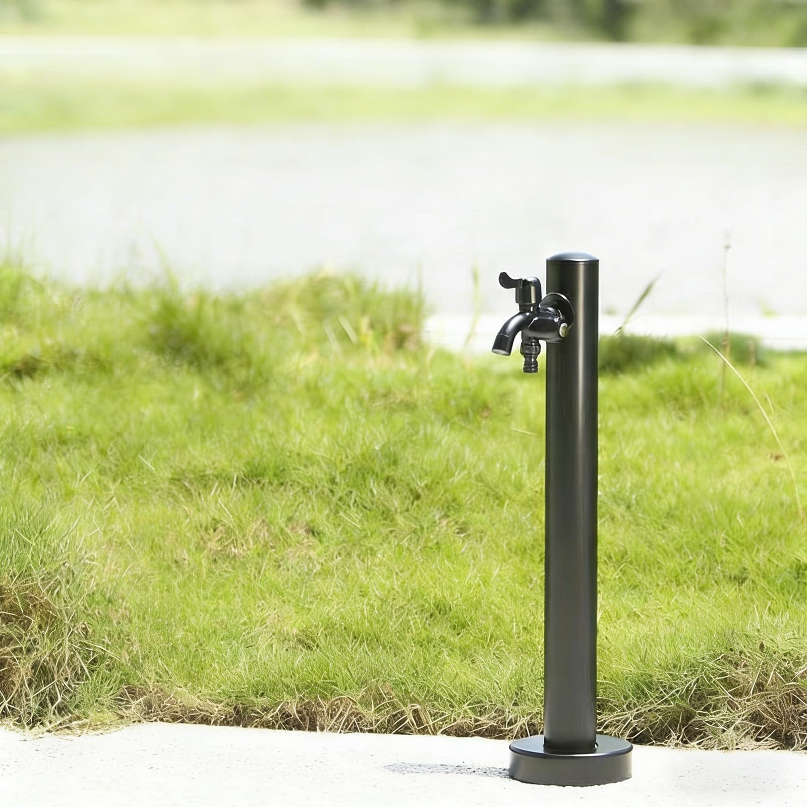 XDLEDMKIZ Water Spigot,Outdoor Garden Water Column with Dual Taps, Antifreeze Insulated Yard Hydrant and High Pressure Spray Gun
