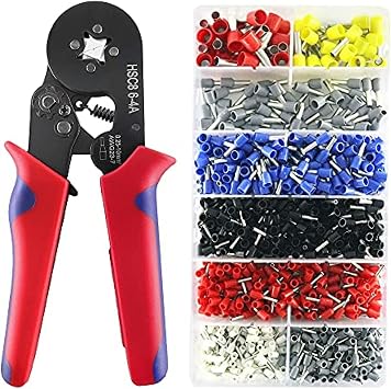 1200pcs / Box Wire Clamp Crimp Connector Isolated Not Insulated Wire End Terrules -M25