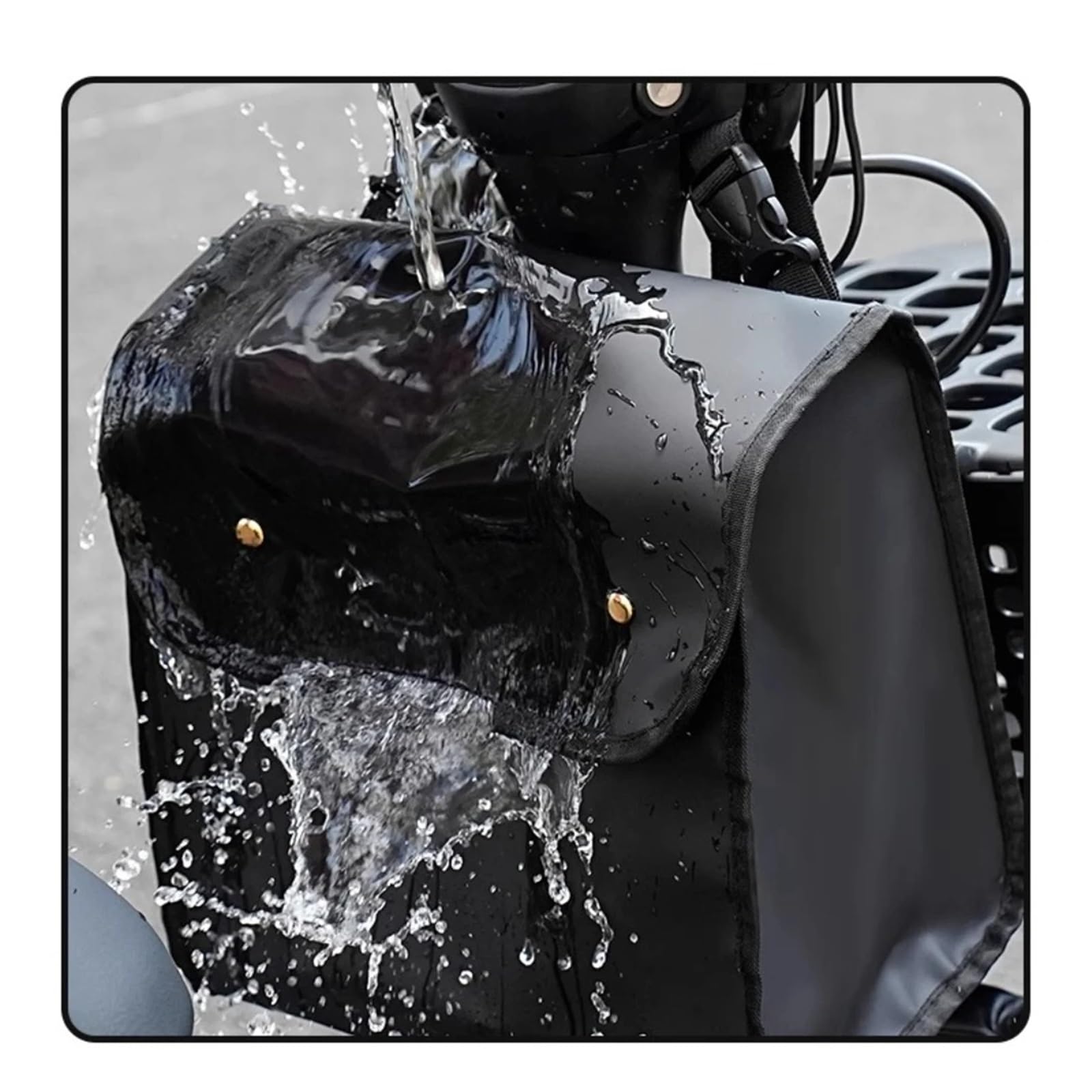 fahrradkörbe Universelle wasserdichte Vorderkorbtasche for E-Bike/Roller, Lenker-Organizer mit großem Fassungsvermögen for Helm, Telefon, Essentials