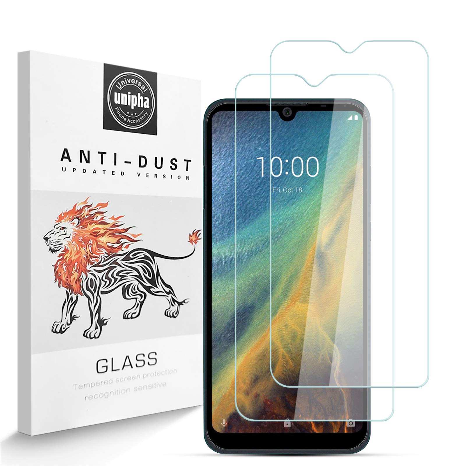 AOKUMA (2 Pezzi) Pellicola In Vetro Temperato Per ZTE Blade 20 5G / Blade V 2021 5G, Durezza 9H, Anti-impronta