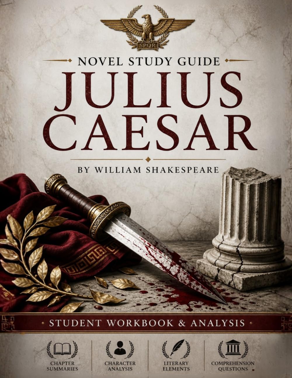 Novel Study Guide: Julius Caesar: Workbook and Literary Analysis