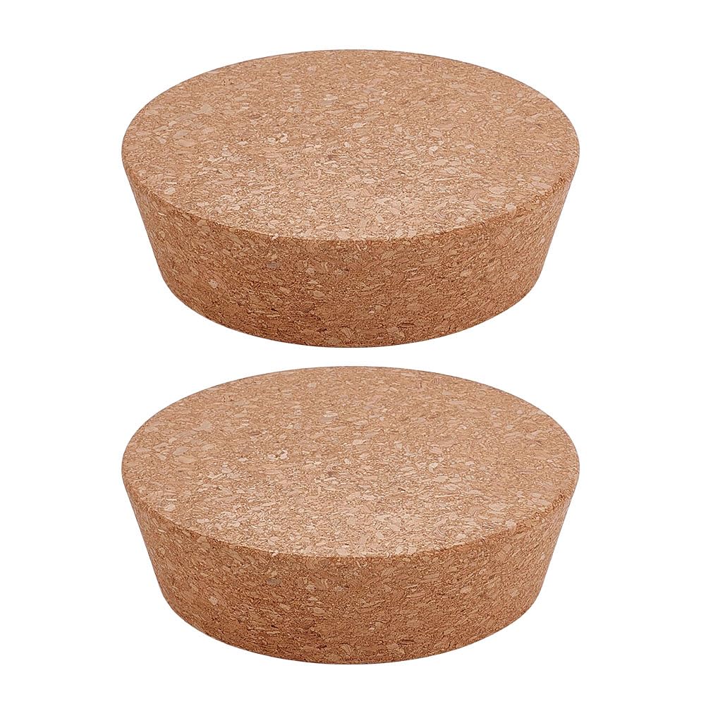 OLYCRAFT 2Pcs Large Cork Stoppers 120~140mm Natural Cork Bottle Stoppers Tapered Corks Plugs Corks Canning Jar Lids Wooden Wine Stopper Tapered Plugs for Kitchen Glass Bottles Mason Jars