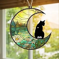 Vista 5 de Atrapasoles/adorno conmemorativo personalizado para gatos, pérdida de nombre personalizado, Navidad, 2023, regalo de condolencias, recuerdo