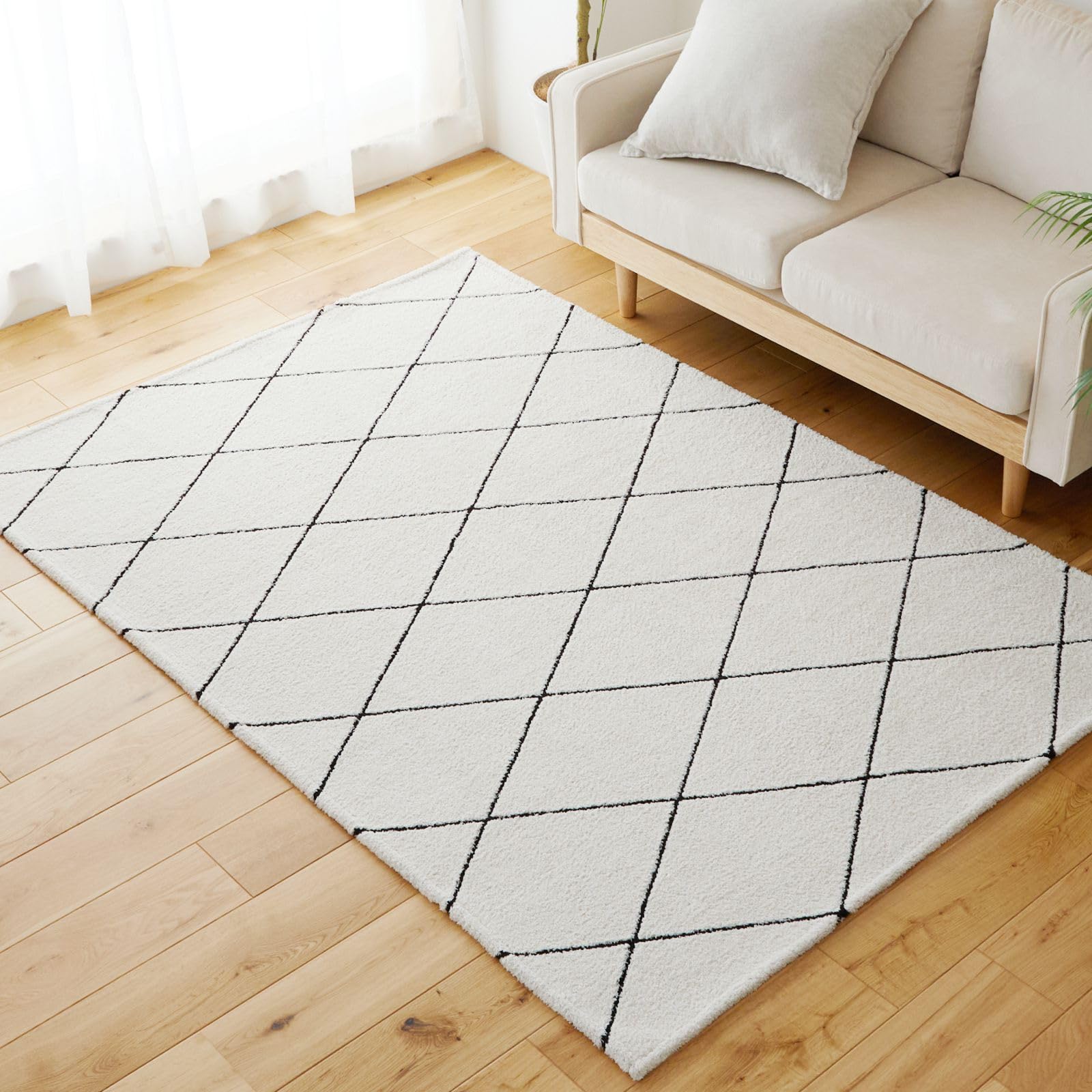 グラムスタイル ラインブラック 130x190cm