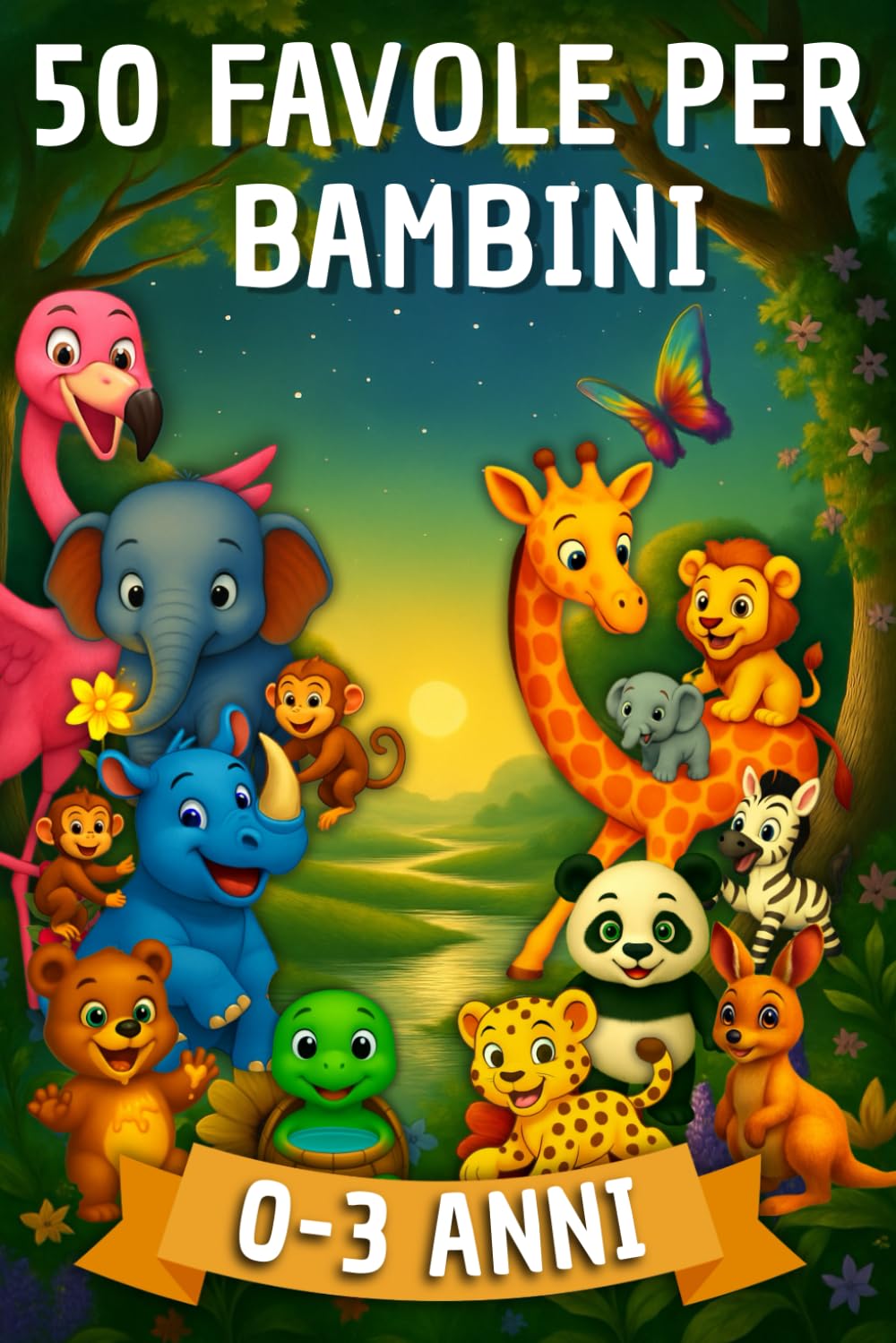 Favole per Bambini 0-3 Anni: 50 Fiabe Magiche per Scoprire Amore e Gentilezza - Avventure Illustrate per Piccoli Sognatori