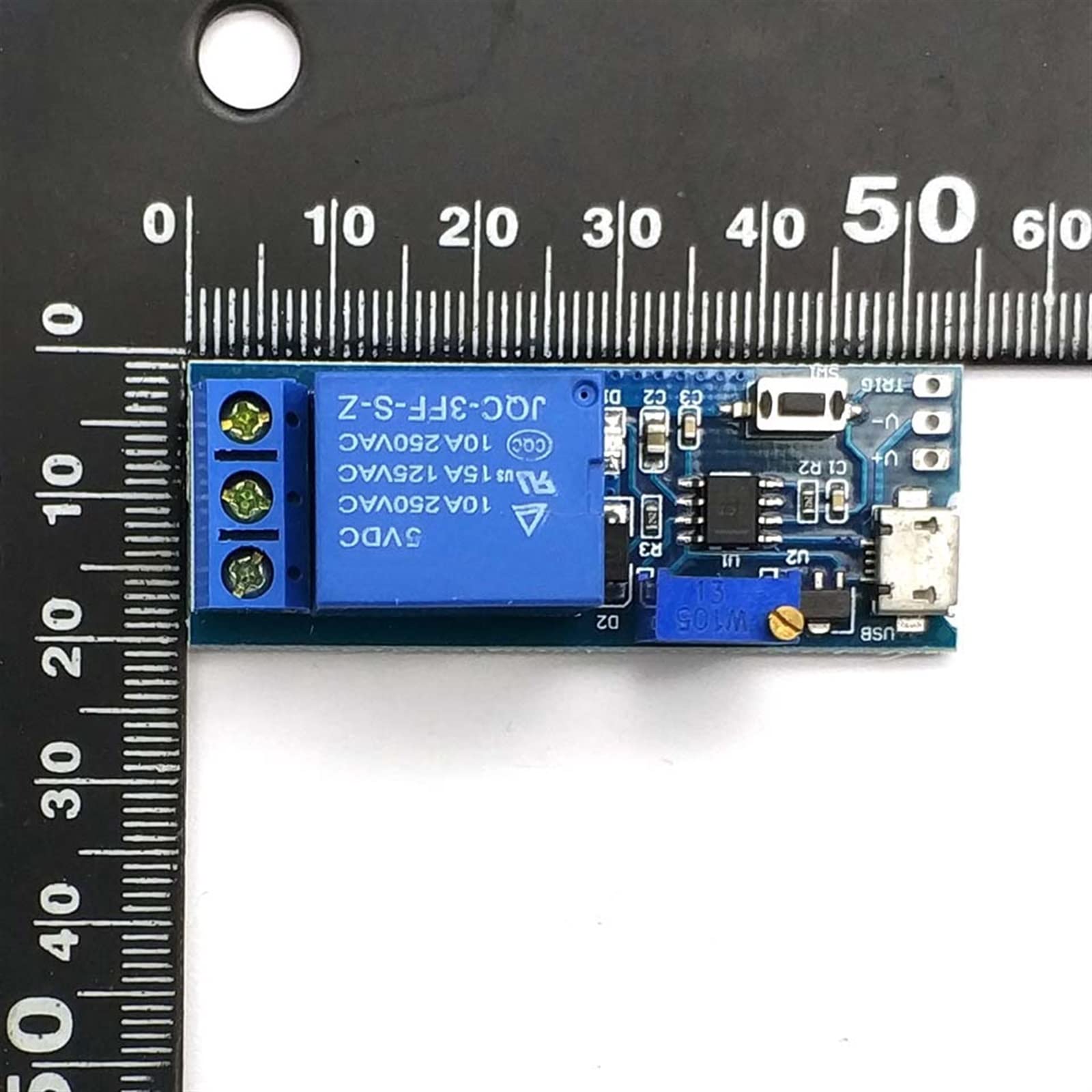 10 Pezzi Modulo Relè Timer Trigger 5-30V Micro USB – Interruttore Ritardo Arduino