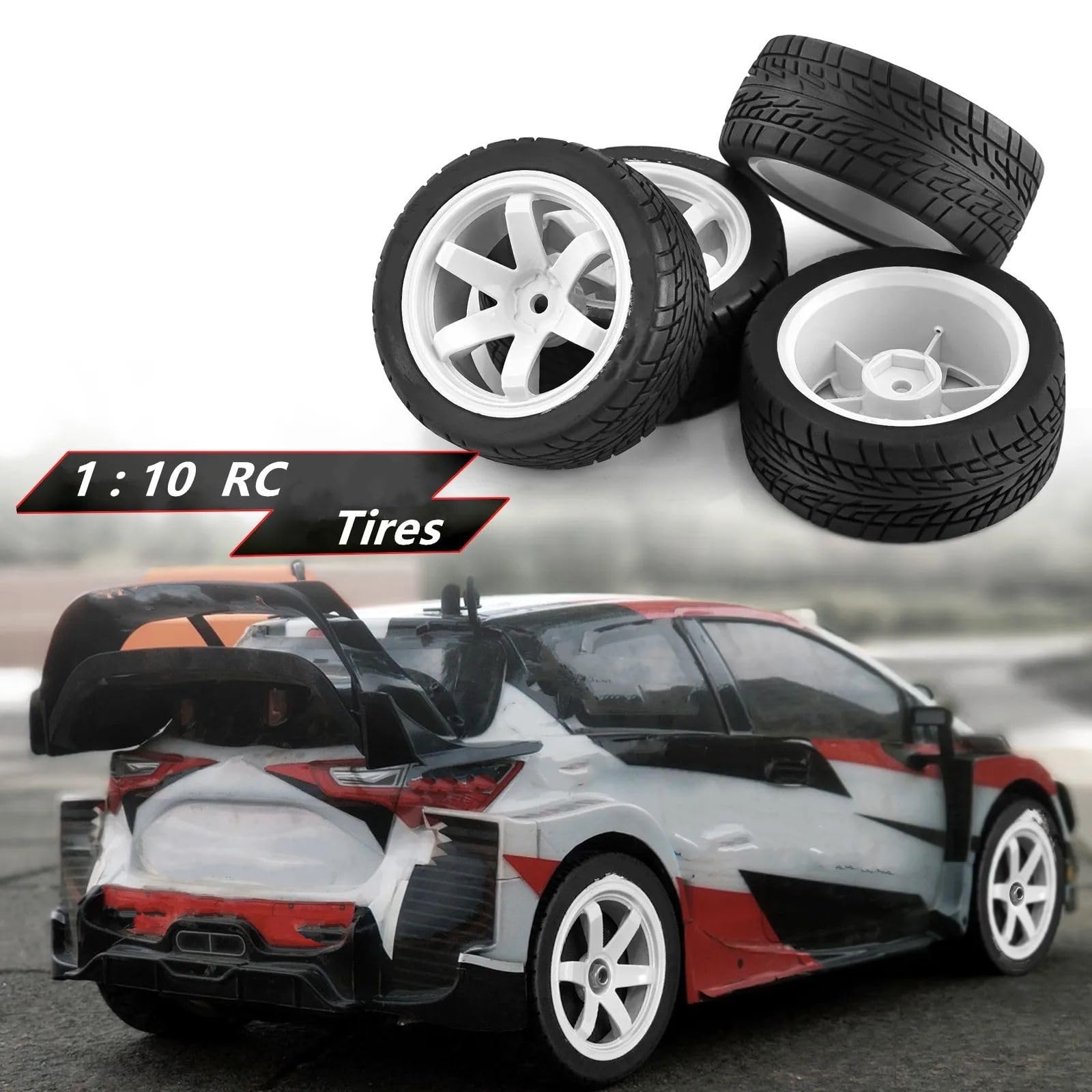 Neumáticos para Rally para Tamiya para TT01 para TT02 XV01 1/10