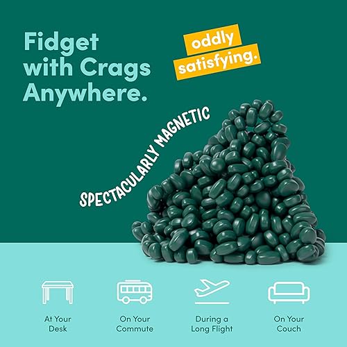 Miniatura 59 de Speks Crags- Masilla de ferrita, + de 500 piedras de ferrita en una lata, juguete de escritorio antiestrés p/la ansiedad, p/adultos y adolescentes
