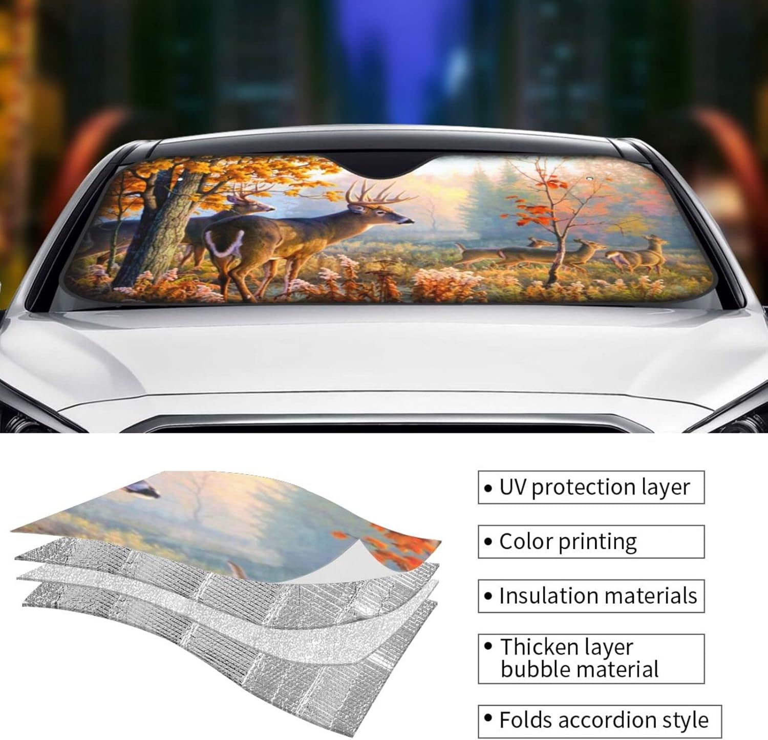 Kinder Fluff Parasol Para Parabrisas De Coche-210T Protección Solar