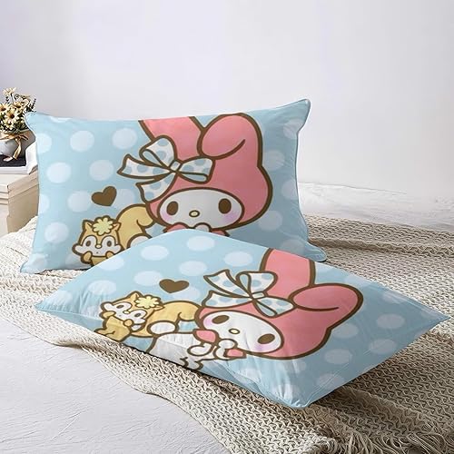 Miniatura 4 de Juego de ropa de cama de dibujos animados tamaño individual, funda de edredón de 3 piezas, bonito juego de cama para niños y niñas con 1 funda de