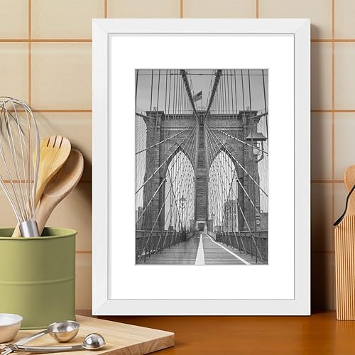 Vista 361 de LaVie Home - Portarretratos de 18 x 24 pulgadas, fotos de 16 x 20 pulgadas con paspartú, de 18 x 24 pulgadas sin paspartú, plexiglás pulido, Negro