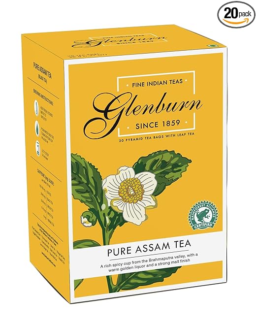 Glenburn Tea Direct Pure Assam Tea Bags pyramid silk tea bags (20pcs)
