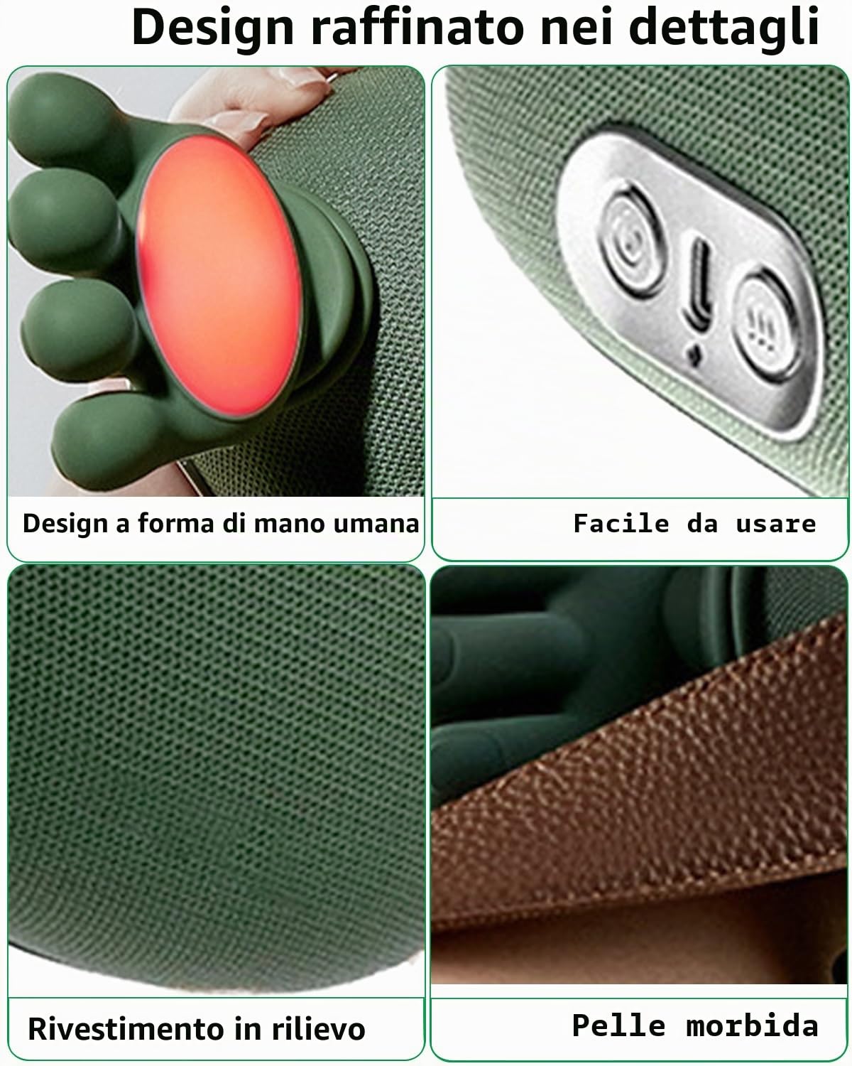 Massaggiatore 4D per il Collo con Applicazione a Caldo, Massaggiatore Portatile a Tre Fasi Regolabile per Scenari in Ufficio e in Viaggio, Allevia il Dolore alla Spalla e lo Stress