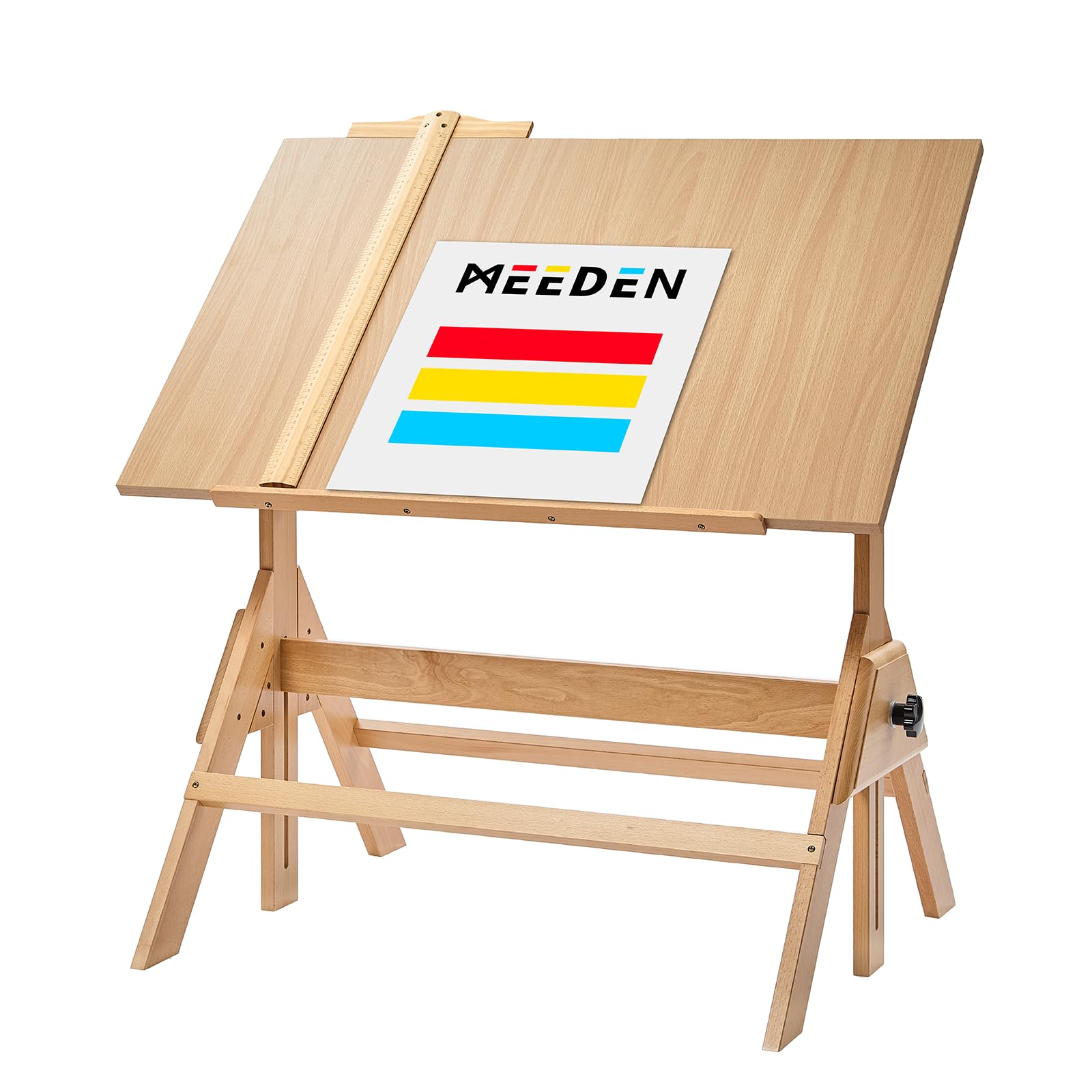 MEEDEN Wood Adjustable Drafting Table