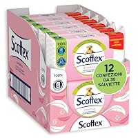 Scottex Sensitive Carta Igienica Umidificata, 456 Salviette