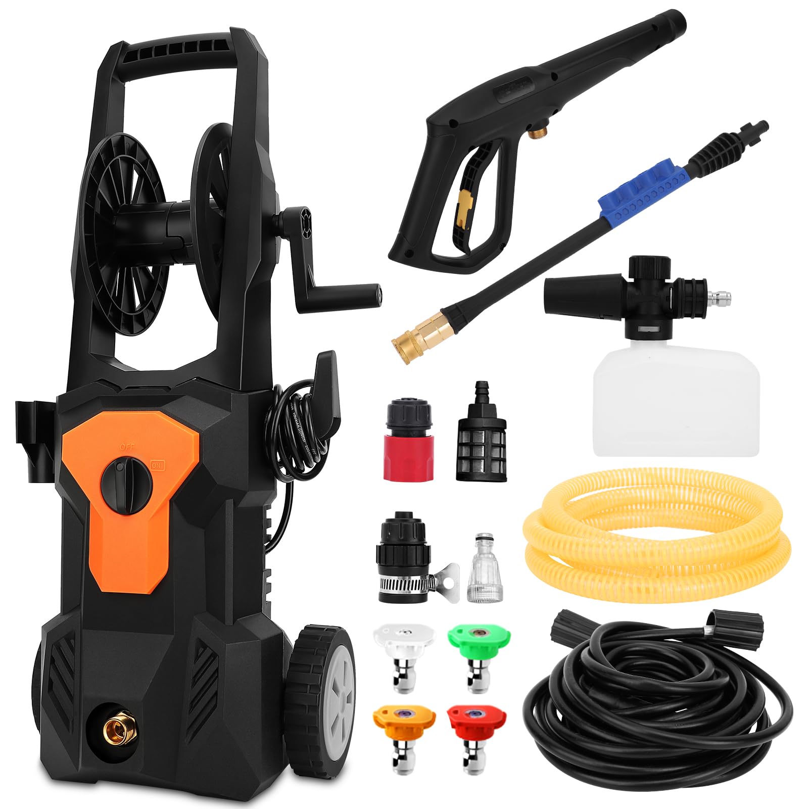 WODHMIEY 4000PSI Electric High Pressure Washer, 2.4GPM Power