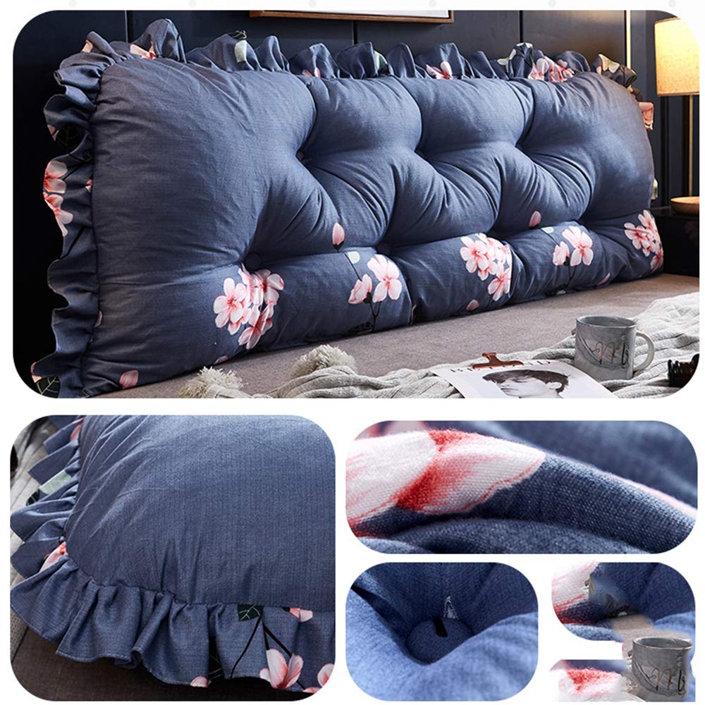 WSNBB Pillow lumbar pore sofa padded backrest large waist pillow in bed (size: 100cm, 120cm, 150cm, 180cm, 200cm)-B-120cm