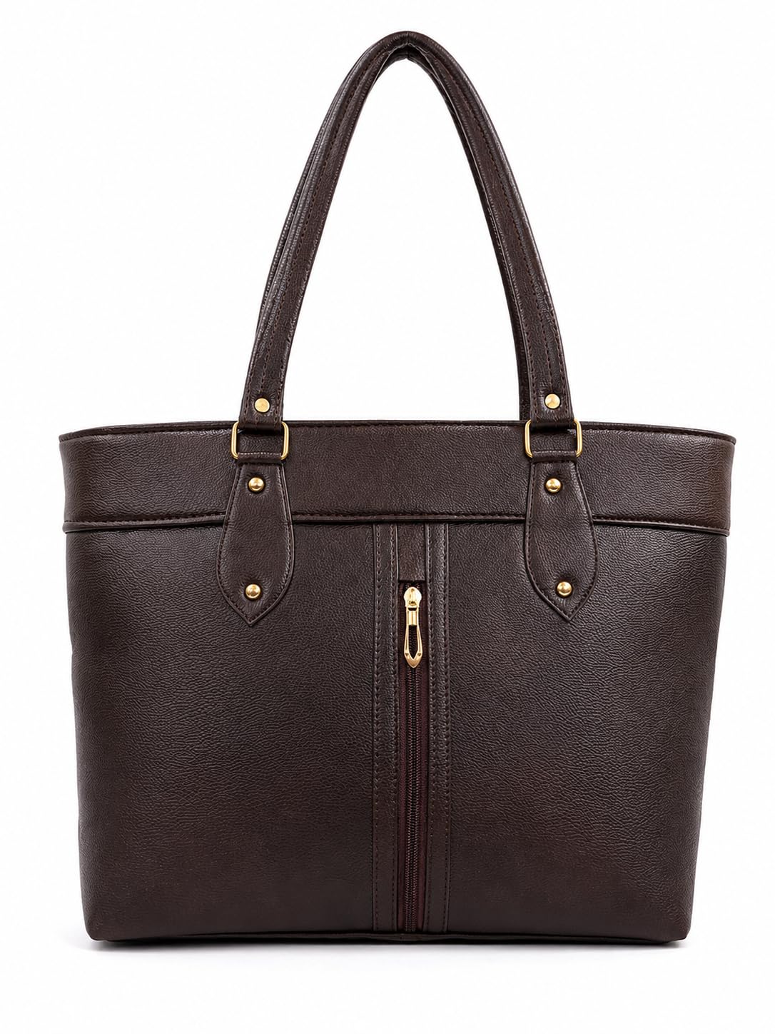 Women's Leather Tote Bag for Office & Travel | Large Capacity Shoulder Handbag with Zipper Closure | Elegant Work Tote Purse for Laptop, Daily Use, Shopping & Business-picture-23